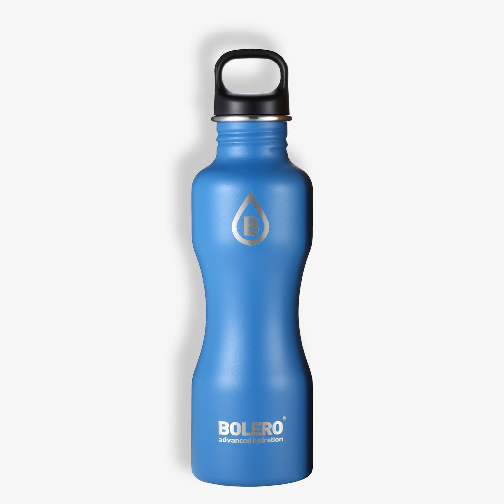 Bolero Edelstahl Flasche in matt blau für 750 ml