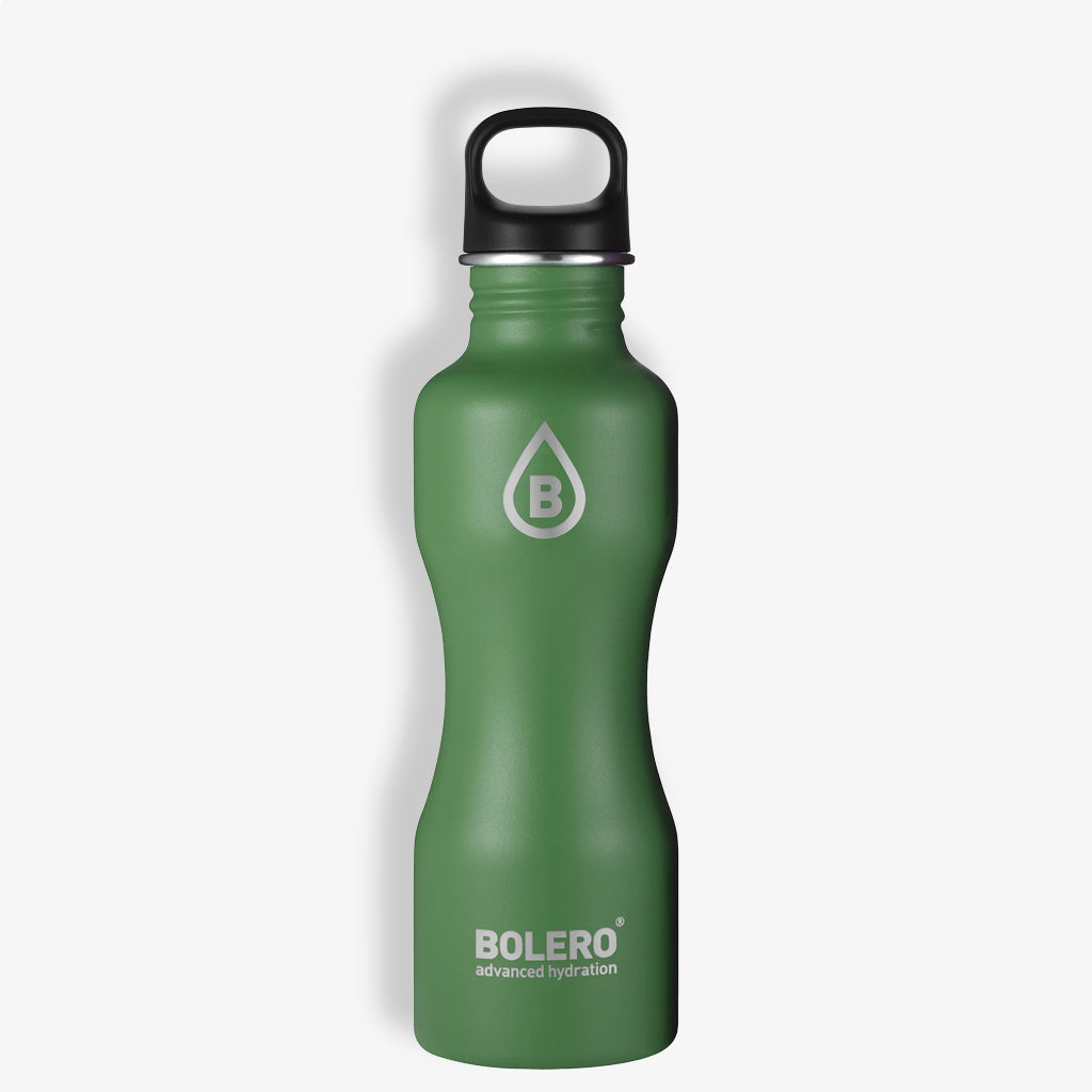 Bolero Edelstahl Flasche in matt grün für 750 ml