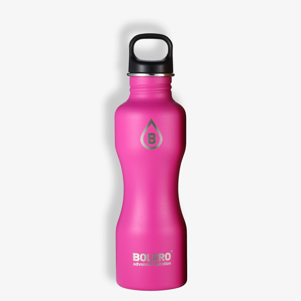 Bolero Edelstahl Flasche in matt pink für 750 ml