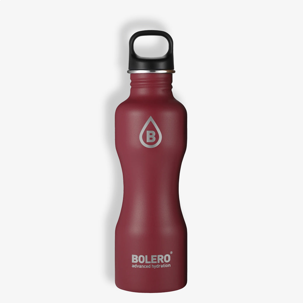 Bolero Edelstahl Flasche in matt rot für 750 ml