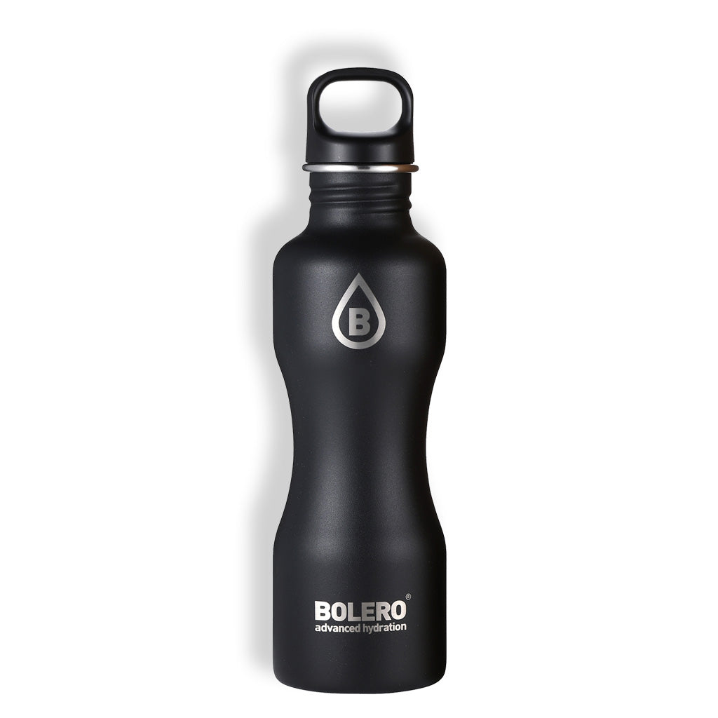 Bolero Edelstahl Flasche in matt schwarz für 750 ml