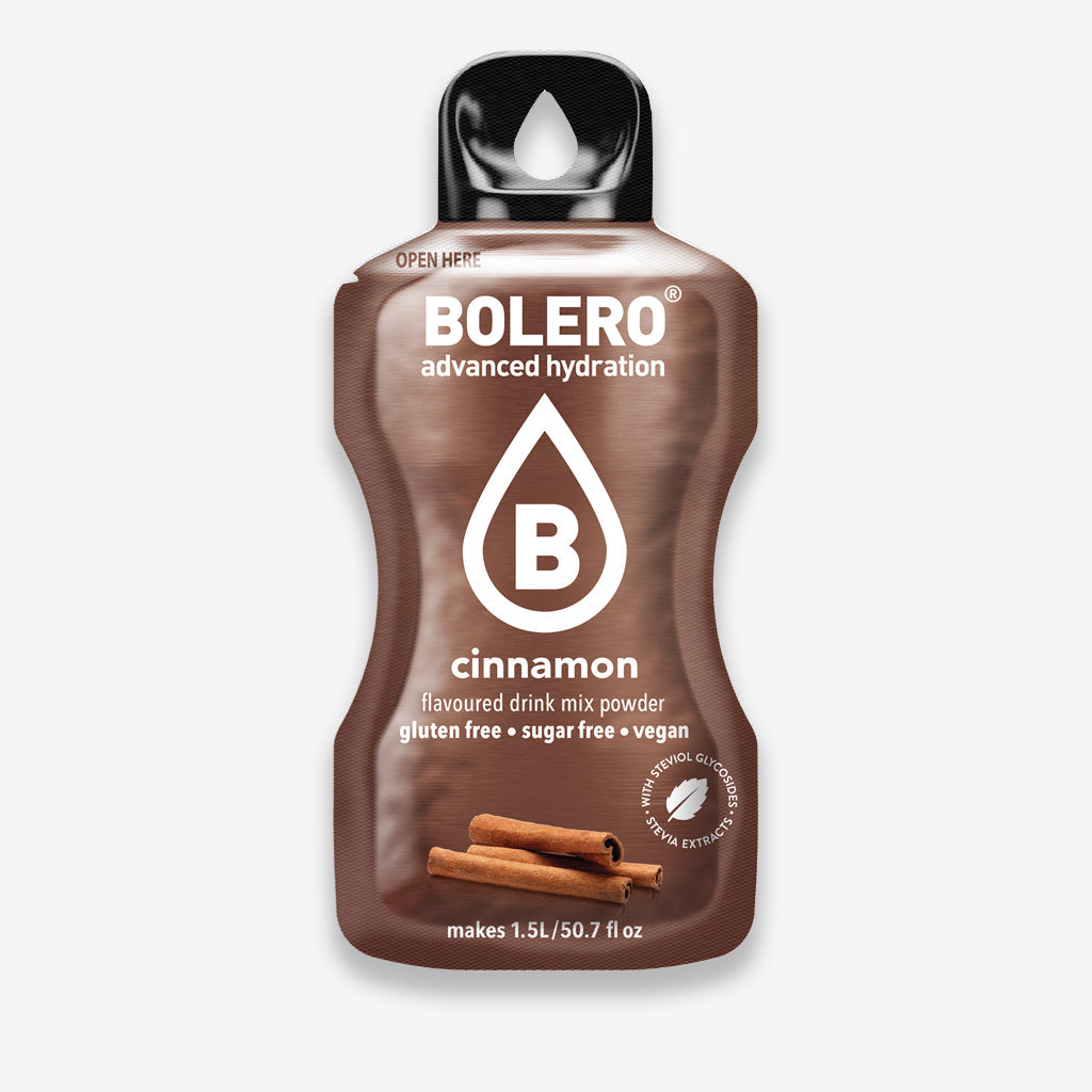 Bolero Drink Getränkepulver Beutel – Getränkepulver für ein zuckerfreies Getränk mit Zimt Geschmack